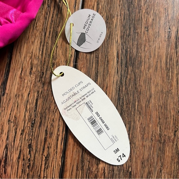 Mynah Magenta One Piece Swimsuit Barbiecore Pink Small Bathingsuit Bathing Suit - Picture 6 of 11